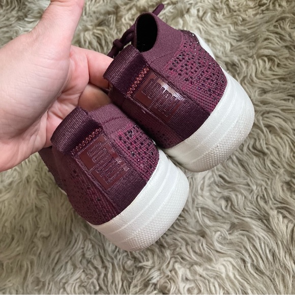 Fitflop F-Sporty, Uberknit sneakers maroon burgundy womens 11. Super comfy. - Picture 7 of 8